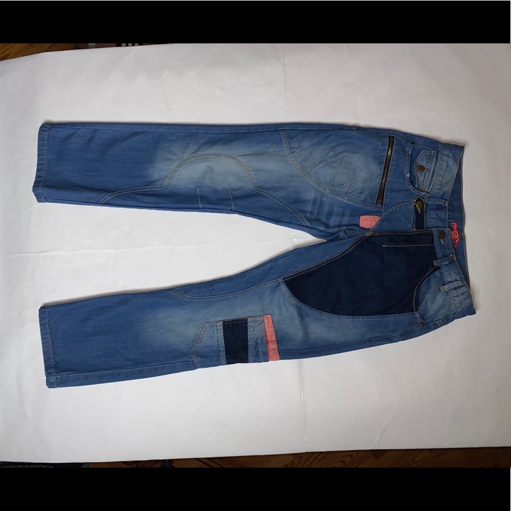 P.O.V Jeans With Multiple Pockets/Patchwork/Zipper - image 7